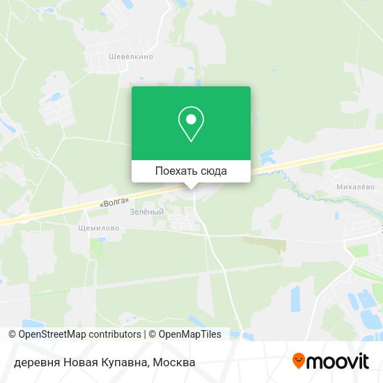 Карта деревня Новая Купавна