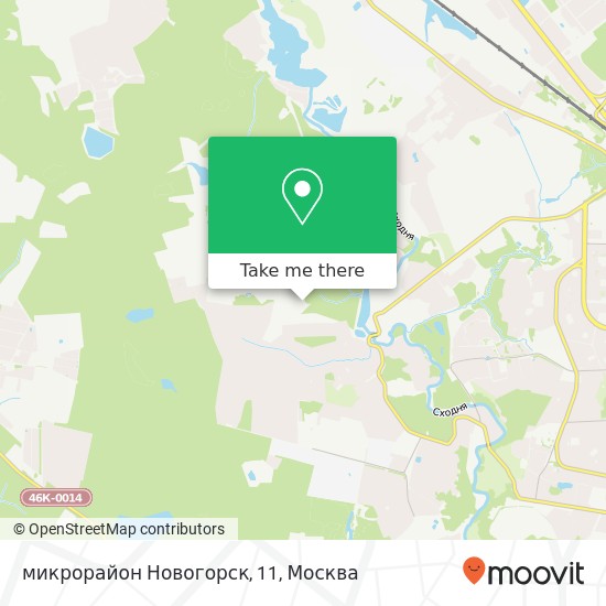 Карта микрорайон Новогорск, 11