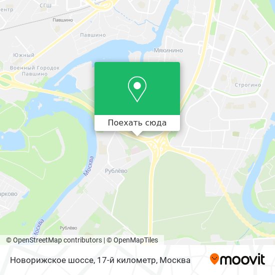Карта Новорижское шоссе, 17-й километр