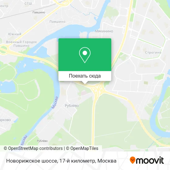 Карта Новорижское шоссе, 17-й километр