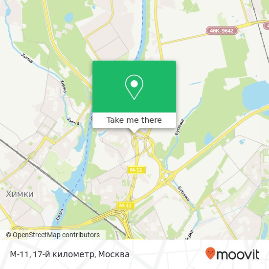 Карта М-11, 17-й километр