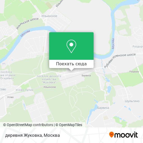 Карта жуковка московская область