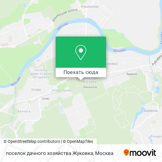 Карта поселок дачного хозяйства Жуковка