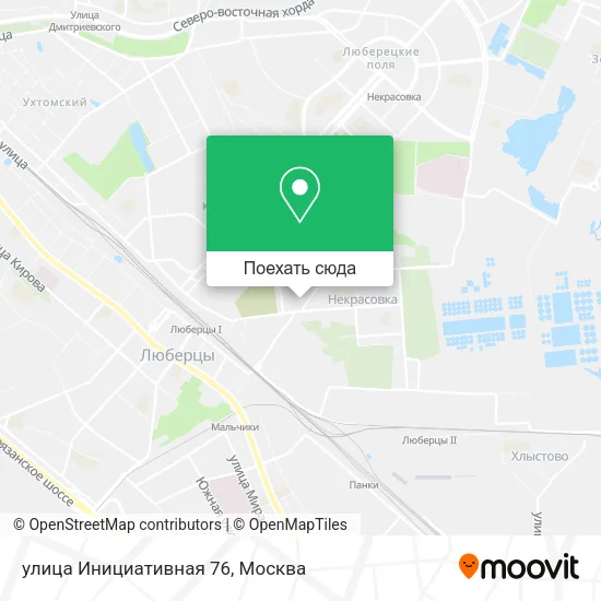 Карта улица Инициативная 76