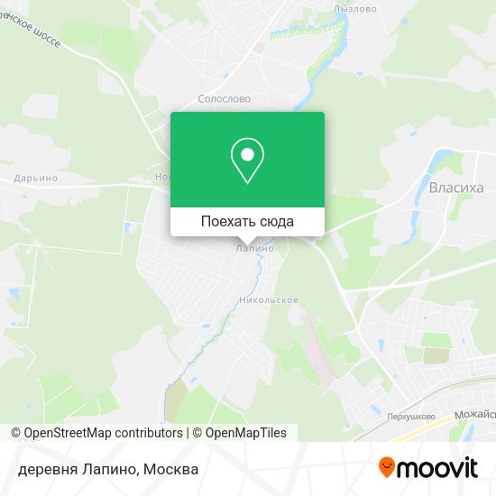 Карта деревня Лапино