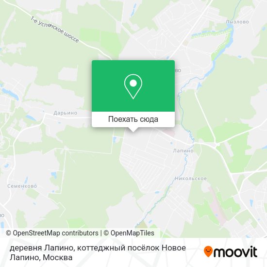 Карта деревня Лапино, коттеджный посёлок Новое Лапино