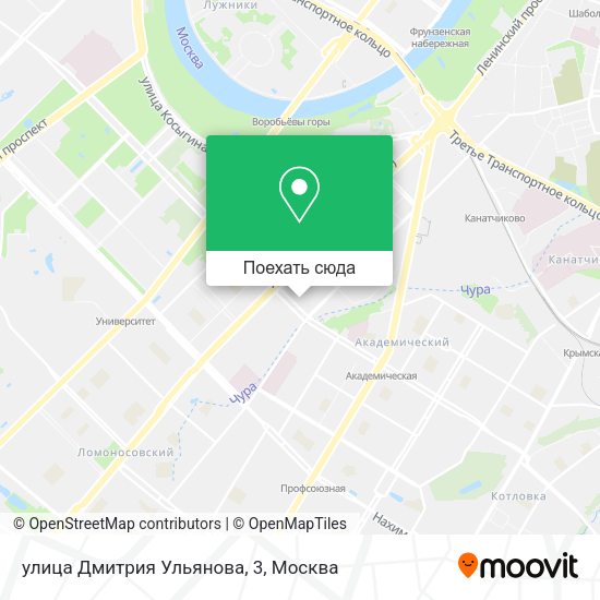 Карта улица Дмитрия Ульянова, 3
