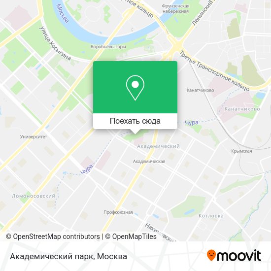 Карта Академический парк