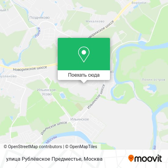 Карта улица Рублёвское Предместье