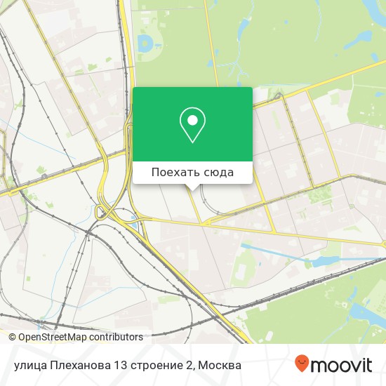 Карта улица Плеханова 13 строение 2