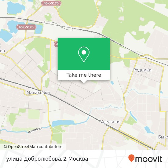 Карта улица Добролюбова, 2