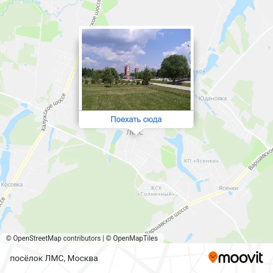 Карта посёлок ЛМС