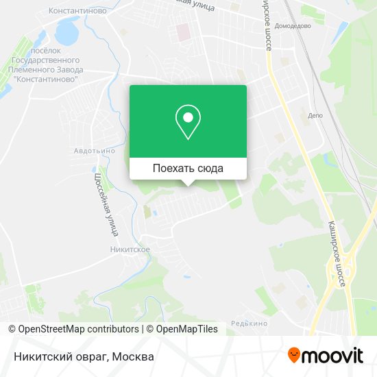 Карта Никитский овраг