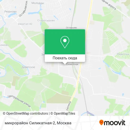 Карта микрорайон Силикатная-2