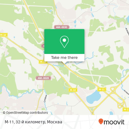 Карта М-11, 32-й километр