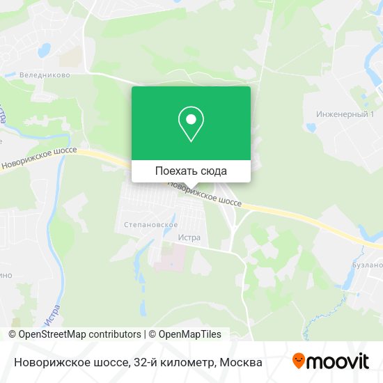 Карта Новорижское шоссе, 32-й километр