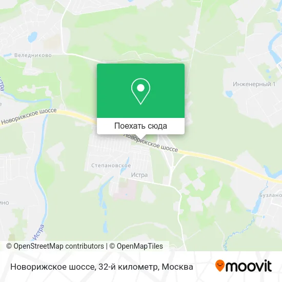 Карта Новорижское шоссе, 32-й километр