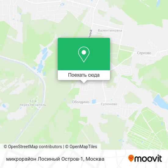 Карта микрорайон Лосиный Остров-1