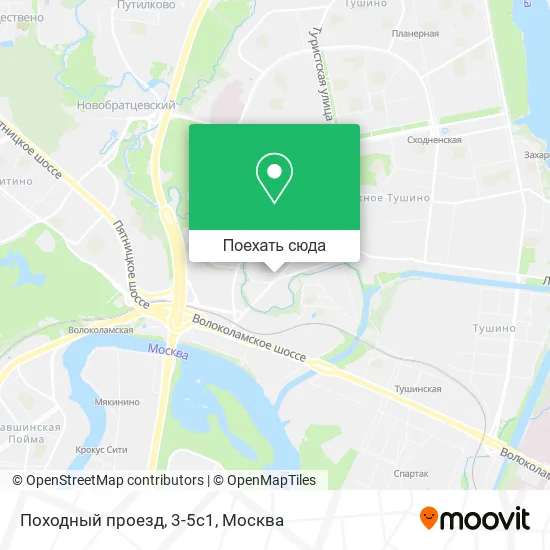 Карта Походный проезд, 3-5с1