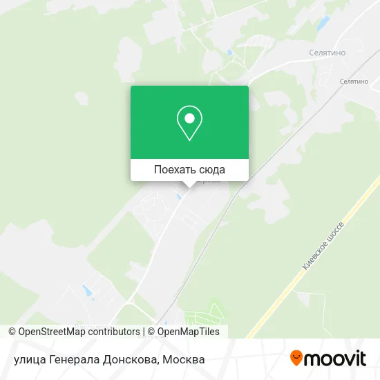Карта улица Генерала Донскова