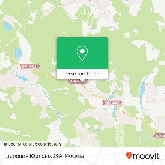 Карта деревня Юрлово, 29А
