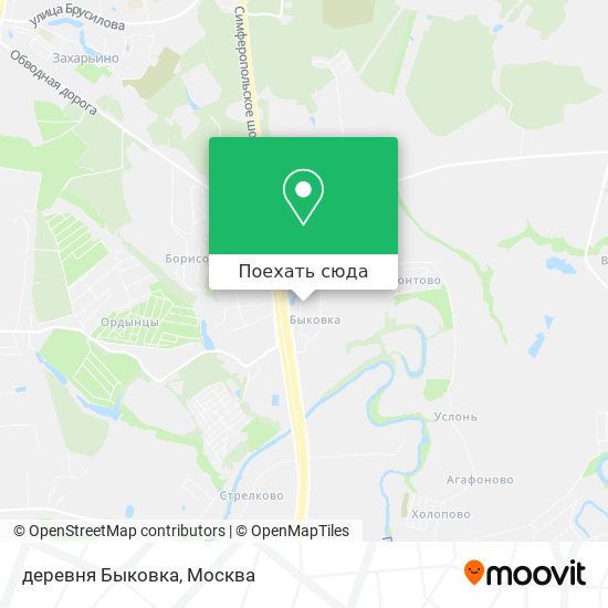 Карта деревня Быковка