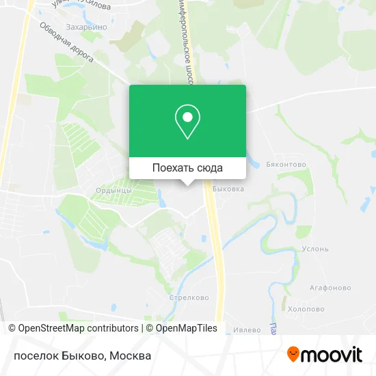 Карта поселок Быково