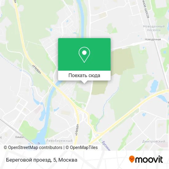 Карта Береговой проезд, 5