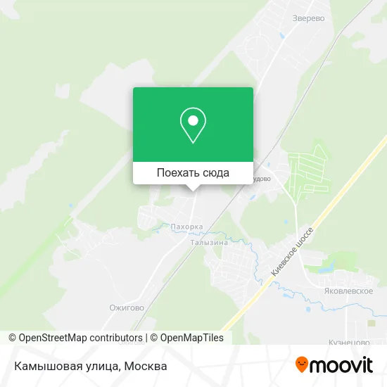 Карта Камышовая улица