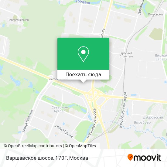 Карта Варшавское шоссе, 170Г