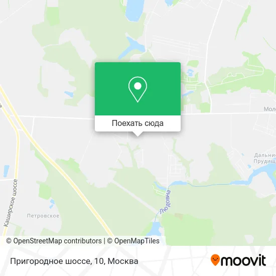 Карта Пригородное шоссе, 10