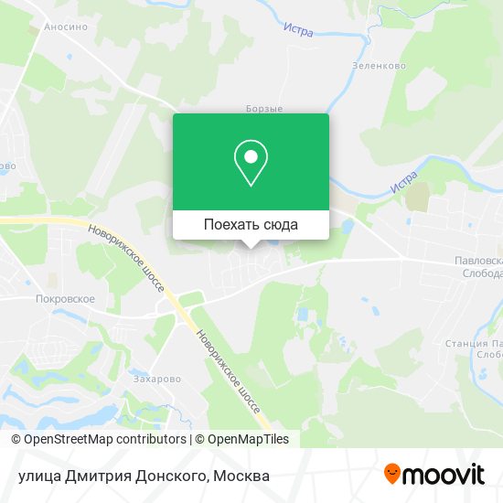 Карта улица Дмитрия Донского
