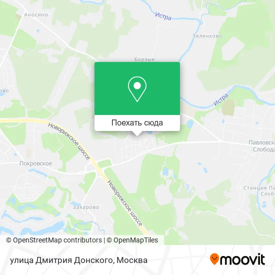Карта улица Дмитрия Донского