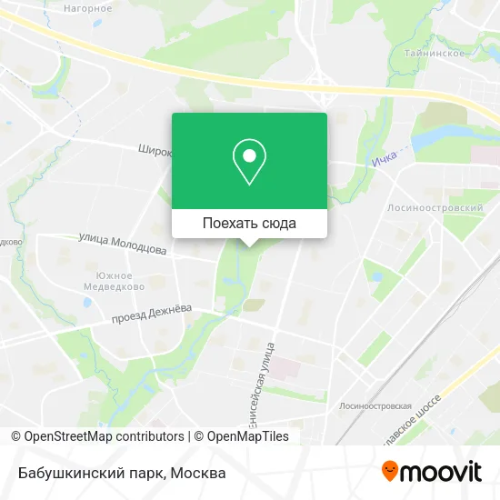 Карта Бабушкинский парк