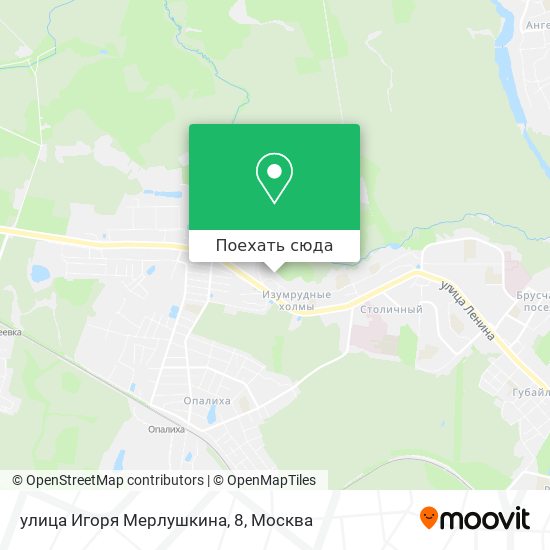 Карта улица Игоря Мерлушкина, 8