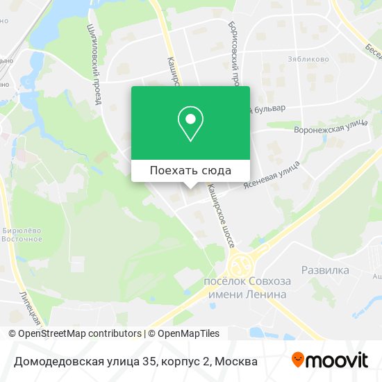 Карта Домодедовская улица 35, корпус 2