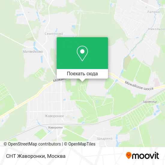 Карта СНТ Жаворонки