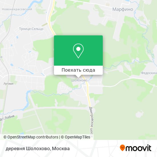 Карта деревня Шолохово