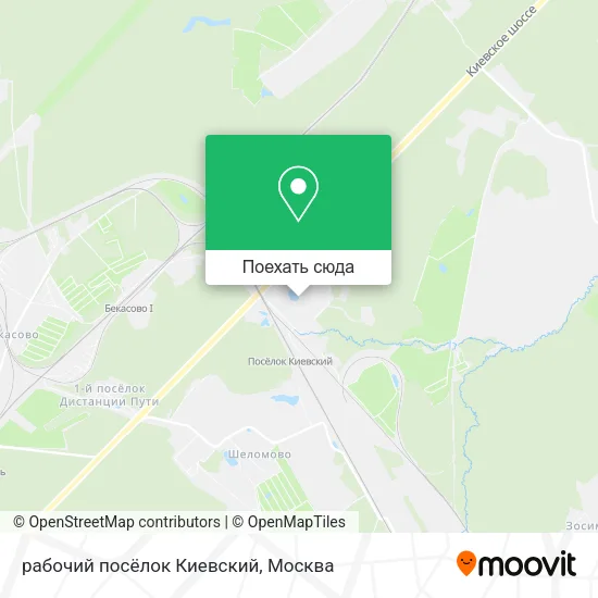 Карта рабочий посёлок Киевский