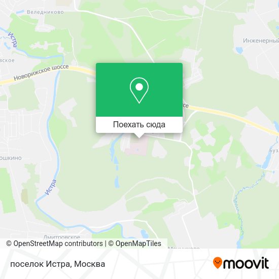 Карта поселок Истра