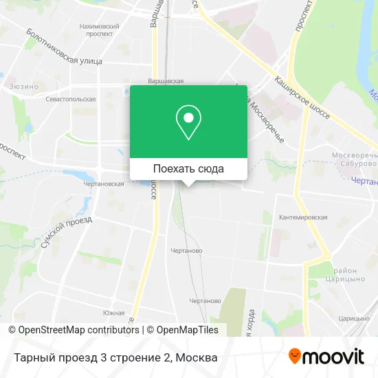 Карта Тарный проезд 3 строение 2