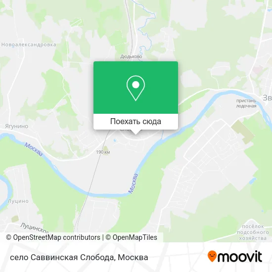 Карта село Саввинская Слобода