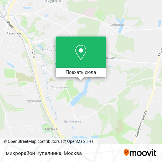 Карта микрорайон Купелинка
