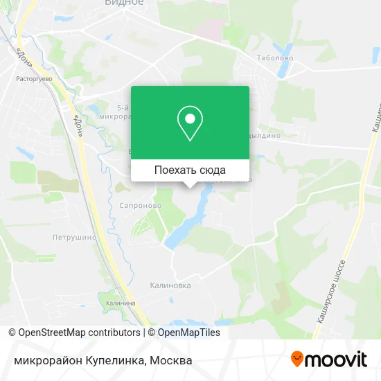 Карта микрорайон Купелинка
