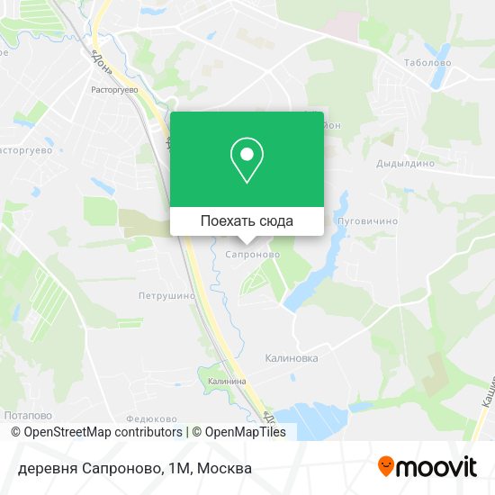 Карта деревня Сапроново, 1М