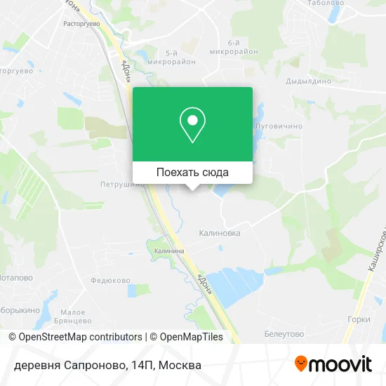 Карта деревня Сапроново, 14П
