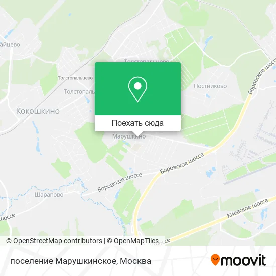 Карта поселение Марушкинское