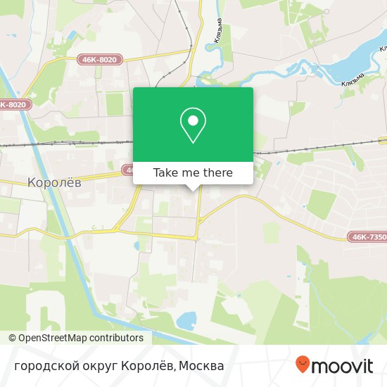 Карта городской округ Королёв