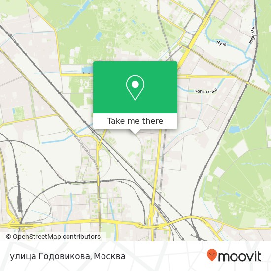 Карта улица Годовикова