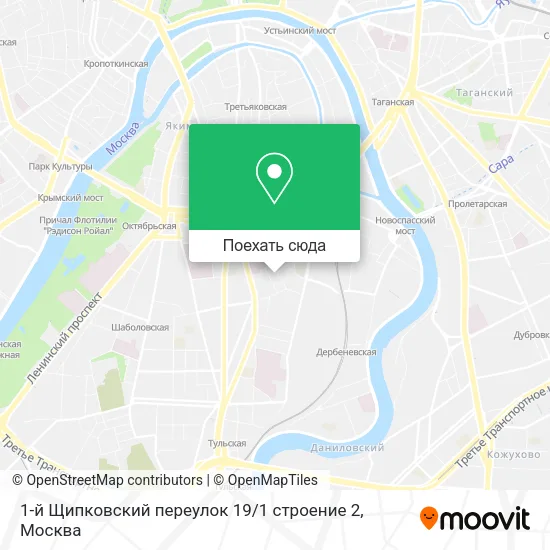 Карта 1-й Щипковский переулок 19 / 1 строение 2